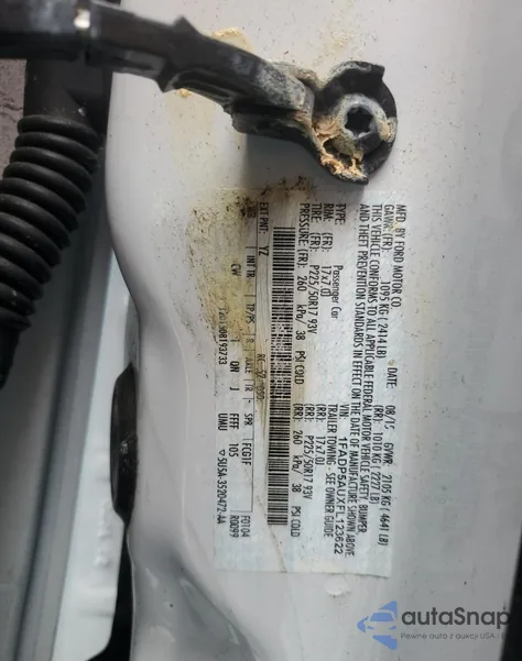 2015 Ford C-Max Se z USA, uszkodzony, nr VIN 1FADP5AUXFL123622